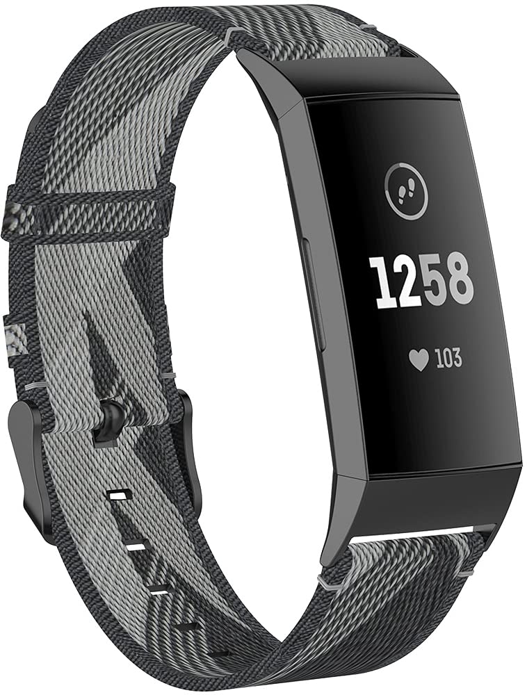 Classicase Watch Strap Compatible with Fitbit Charge 4 / Charge 4 SE/Charge 3 SE/Charge 3, Watchband Replacement Waterproof Military Style (Pattern 3)