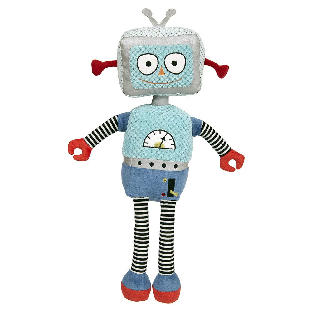 Wilberry - Robots - Light Blue Robot Soft Toy - WB003602