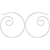 Boma Jewlery Sterling Silver Round Spiral Pull Through Hoop Earrings