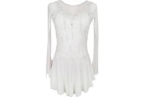 LIUHUO Elegant Blue Figure Skating Dress for Girls and Women - Competition Ice Dance Dress - Skating Clothes