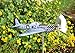 maxflite.de P-51 Mustang Airplane Wind Wheel/Spinner, Propeller Turns in Wind, Gardendecoration - Stainless Steel