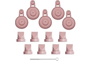 G GENLEAS 16-Pack Breast Pump Parts for Momcozy, Replace Duckbill Valves Silicone Diaphragms for Momcozy M9 Breastpumps, M9 Breastfeeding Parts