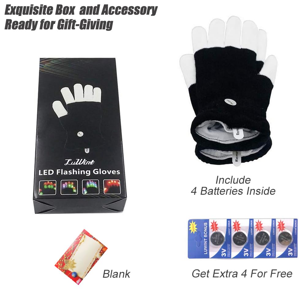 thumbnail interactive-video image 1 of DreamsEden LED Light Up Gloves & Beanie Set - Flashing Rave Party Gear For Teens & Adults 1 of 9