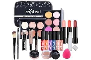 WASAIGGON Makeup Kit All In One Makeup Kit,Multipurpose Makeup Set Full Makeup Essential Starter Kit for Beginners or Pros Makeup Gift Set for Women Full Kit (KIT002-20pcs makeup)