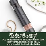 Cuisinart Cordless Salt Pepper Grinder Set Rechargeable, Frosted Pearl view 3
