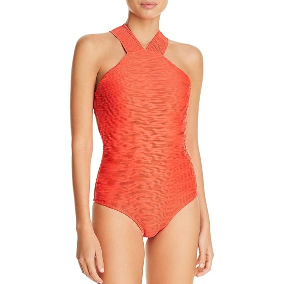 shoshanna high neck one piece