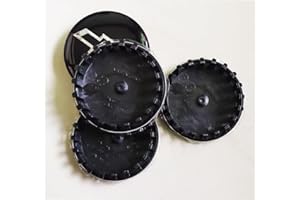 4 Pack Wheel Center Caps 22837060 Hub Cover Hubcaps for Colorado, Silverado 1500, Suburban, Tahoe 2019+ (Black)