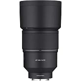 Samyang SYIO13518 135mm F1.8 Full Frame Telephoto Lens, Sony E | Capture distant subjects with sharp telephoto performance and bright optics for portraits, wildlife and sports.
