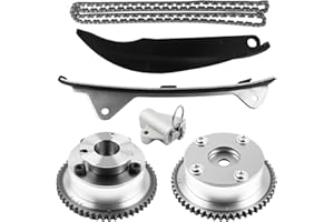 Autoexact 24321-2E000 Timing Chain Kit w/Intake & Exhaust VVT Gear Sprocket Compatible with 2011-2014 1.8L Hyundai Elantra 2012-2013 Kia Soul 2.0L 243502E001 243702E000, with Tensioner&Guide