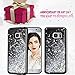 Caka Galaxy S7 Case, Galaxy S7 Glitter Case Starry Night Series Luxury Fashion Bling Flowing Liquid Floating Sparkle Glitter Girly Soft TPU Case for Samsung Galaxy S7 (Silver)