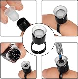 ATOMUS 50pk Tattoo Ink Ring Cups Disposable Pigment Holder Sponge Microblading view 2