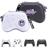 Kuitmor Controller Protection Case, Portable Travel Carrying Bag Hard Shell Storage Case Compatible with PS 4 PS 5, NS Pro, Xbox with Internal Pocket for Data Cables and Accessories