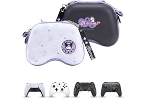 Kuitmor Controller Protection Case, Portable Travel Carrying Bag Hard Shell Storage Case fits PS4, PS5, NS Pro, Xbox with Int