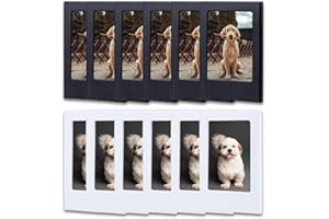 Orga'Neat Magnetic Photo Frames Fridge for Polaroid Fujifilm Instax Mini, 3.5"*2.5" Refrigerator Magnets Picture Frame (12 Set, Color 15-16)