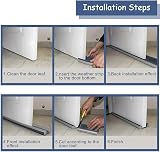 HIZH 94cm Door Draft Excluder Under Door Seal Weather Stripping Grey view 9