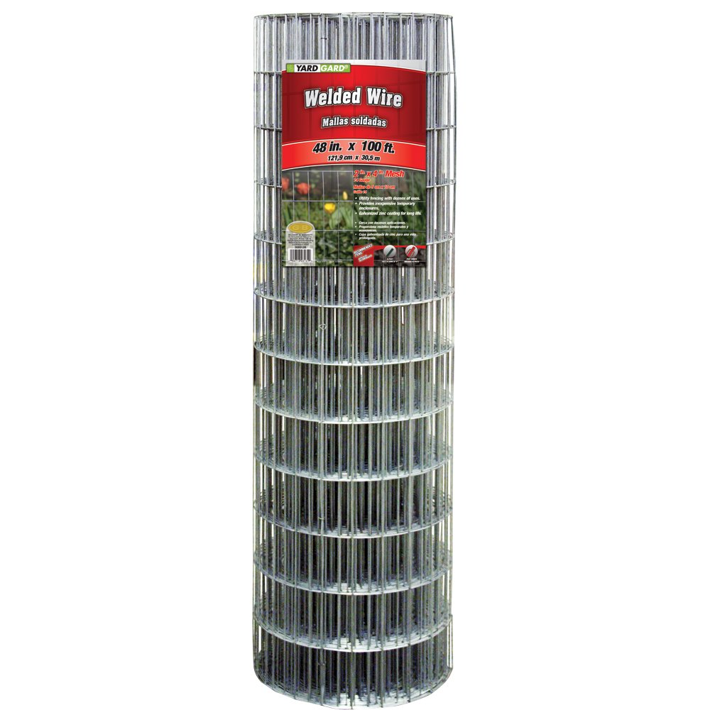 Photo 1 of VERY DIRTY YardGard Welded Wire 2X4 Inch Mesh 48 Inch X 100 Foot 14 Gauge Galvanized Steel Wire Fence Ideal for Animal Enclosures, Cage Wire, Property Protection, Garden Fence, Rabbit Fence, and Utility Fence