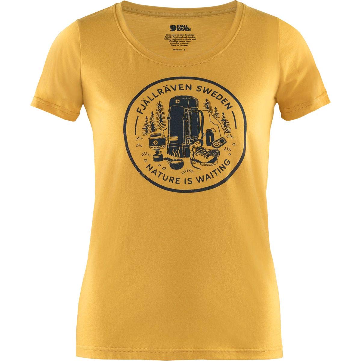 FJALLRAVEN F83512-160 Fikapaus T-shirt W Ochre S