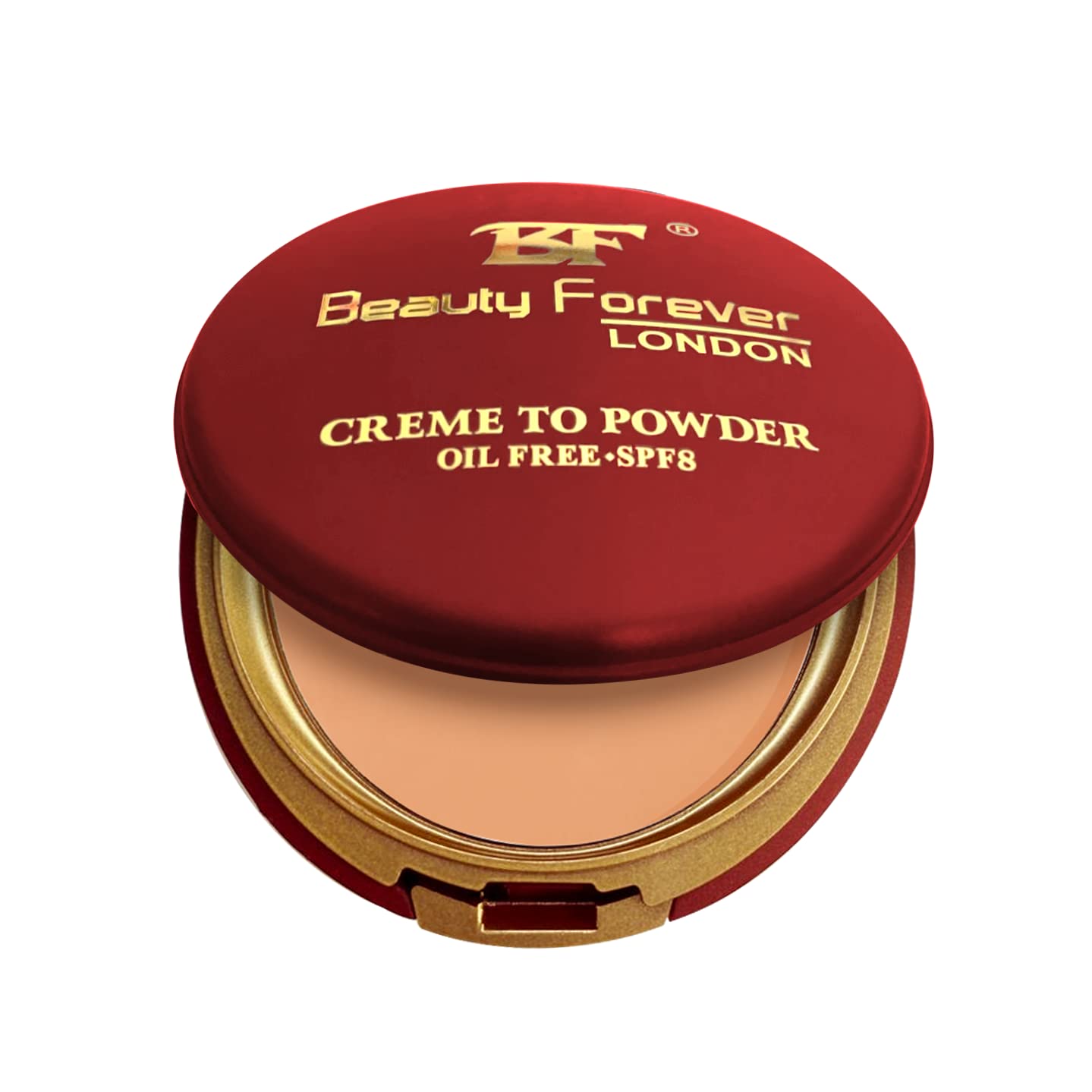 Beauty Forever Creme to Powder Foundation, Lightweight Formula Oil Free, Matte Finish Face Foundation, Suitable For All Skin Types, Cool Natural Looks, Available in 16 Shades (CTP105)