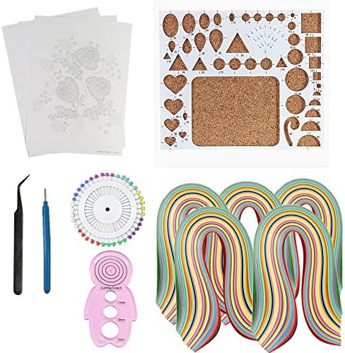 IMISNO DIY Quilling Kit for Quilled Creations Beginner - Paper Art