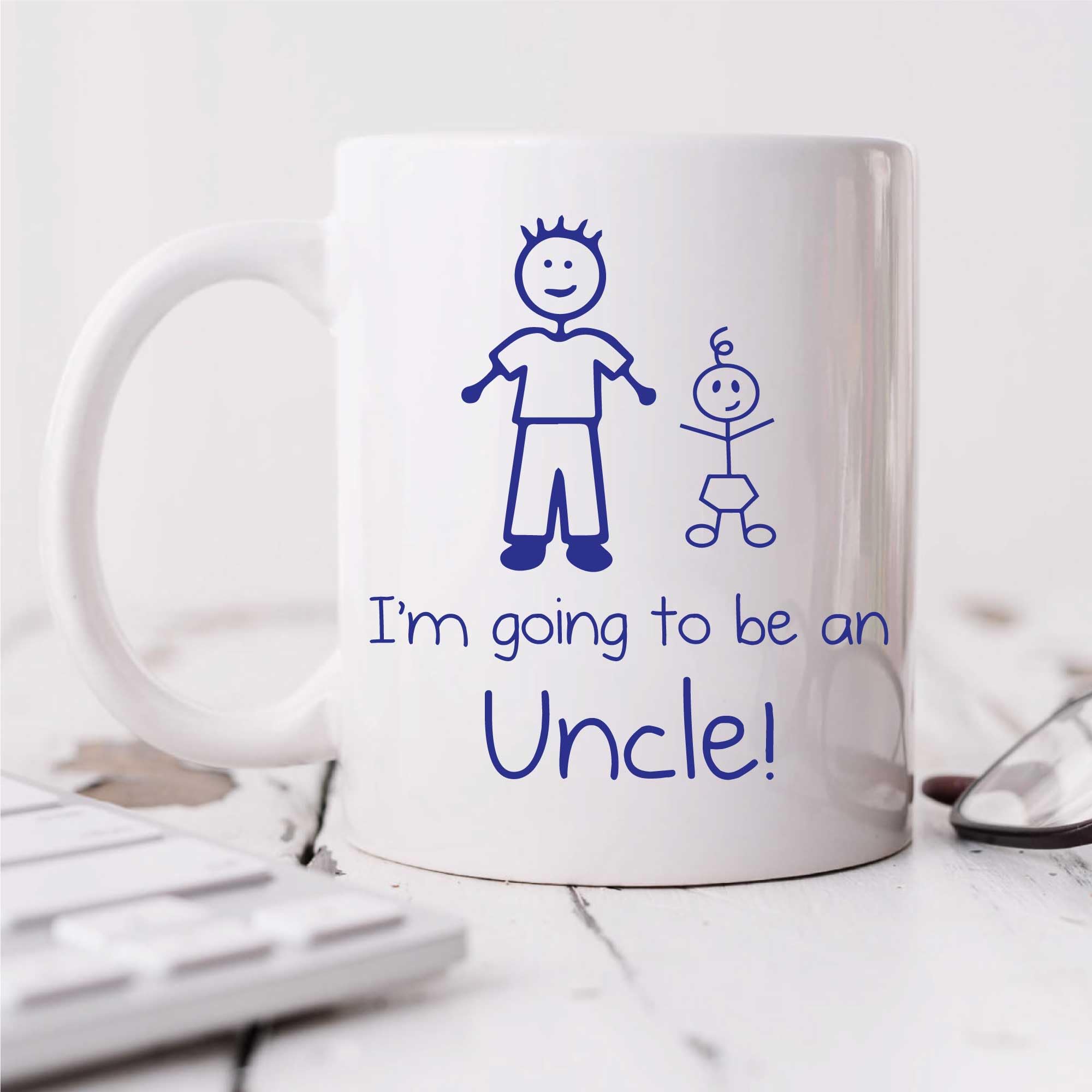 60 Second Makeover Limited I'm Going to Be an Uncle Mug Boy Stick Person People Cup New Baby
