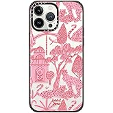 CASETiFY Compact iPhone 13 Pro Max Case [4 ft. 2X Military Grade Drop Protection/Slim/Lightweight] - Cheetah Paradise Pink - Clear Black