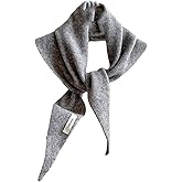 Wendyfull Knit Triangle Scarf Wool Head Scarf for Women Cashmere Bandana Y2k Downtown Girl Aesthetic Accessories Fisherman