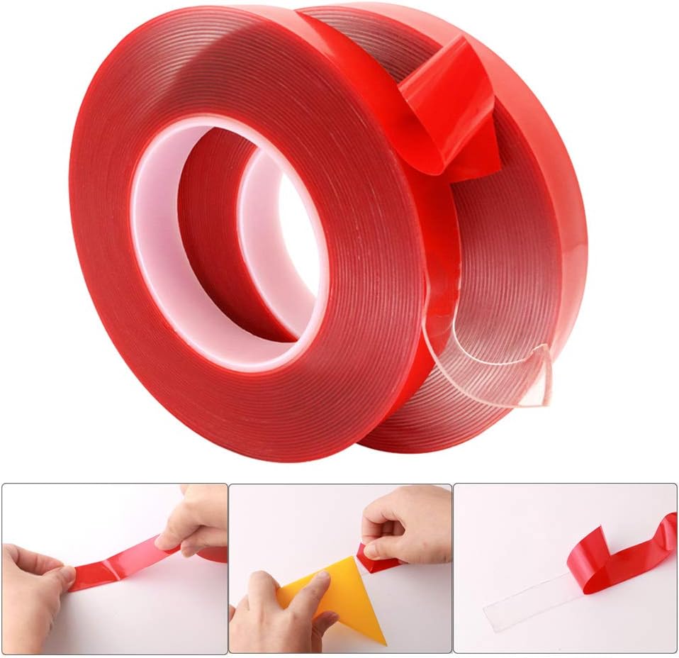 QitinDasen 10m X 20mm Premium Heavy Duty Transparent Acrylic Foam Mounting Tape, Roll Double Sided Adhesive Tape - Image 5