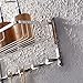 KES Bathroom Shelf, Shower Shelf for Small Bathroom (14 Inch Rectangular Polished Stainless Steel) with Towel Hook Hanger Wall Mount, A2128