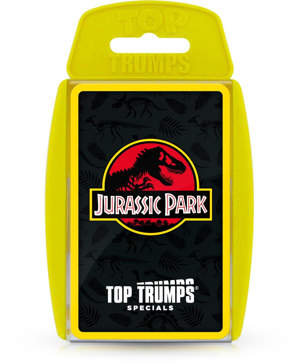 Top Trumps Jurassic Park Specials Card Game, visit Isla Nublar and play with Dr Malcolm, Donald Gennaro, Eric Kirby and Alan Grant, gift for ages 6 plus