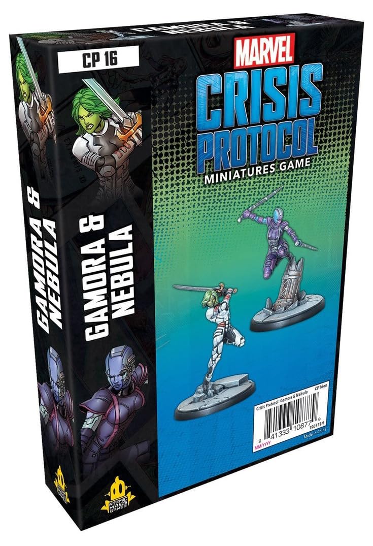 Atomic Mass Games | Marvel Crisis Protocol: Character Pack: Gamora and Nebula | Miniatures Game | Ages 10+ | 2+ Players | 45 Minutes Playing Time