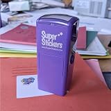 SuperStickers Pre Inked Star Stamp for Teachers Purple 28mm view 7