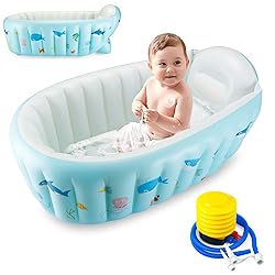 PandaEar Baby Inflatable Bathtub, Portable Travel