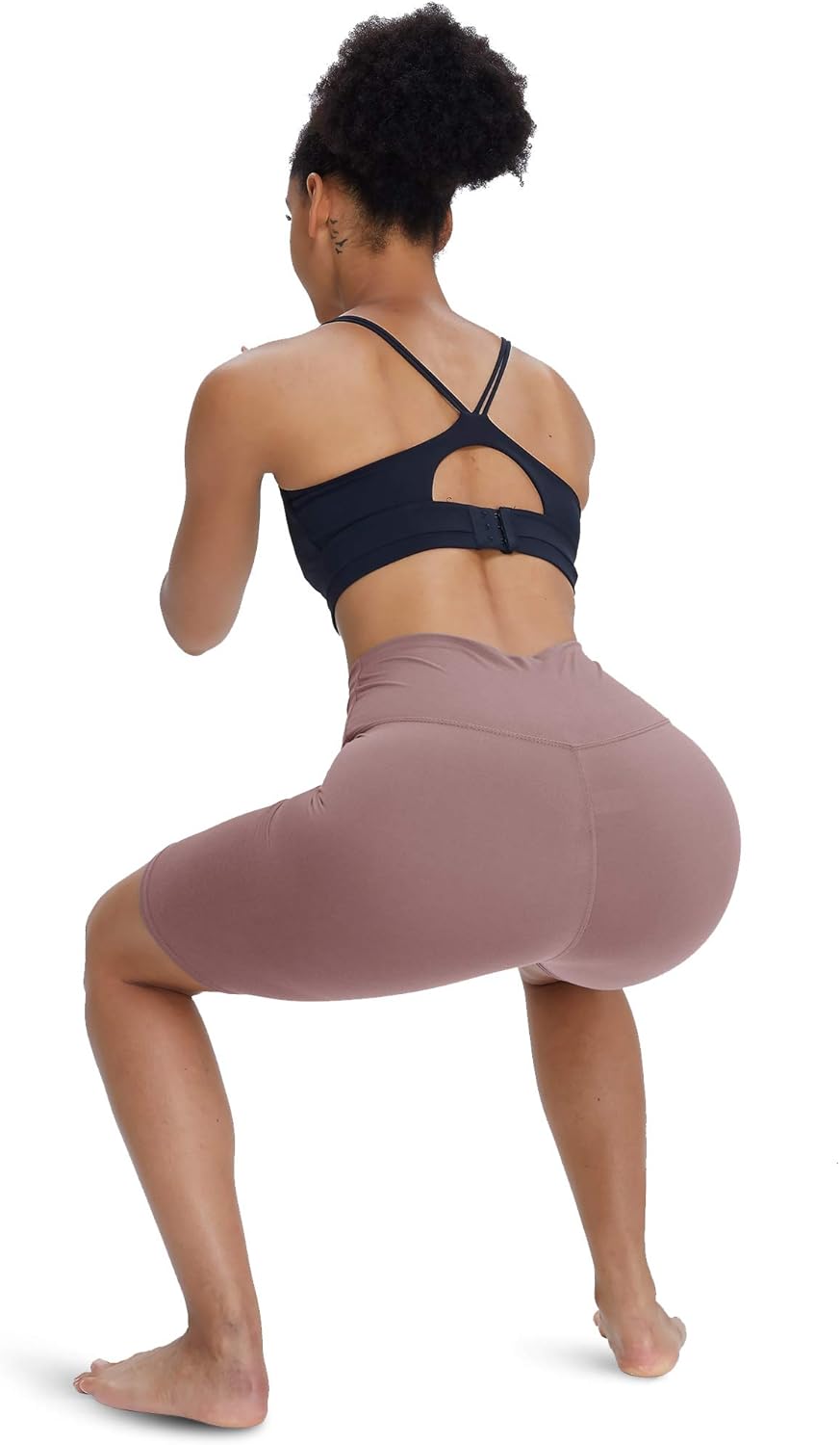 YOLIX High Waisted Biker Shorts for Women - 8" Soft Tummy Control Stretchy Yoga Shorts for Workout, Training, Running: Clothing