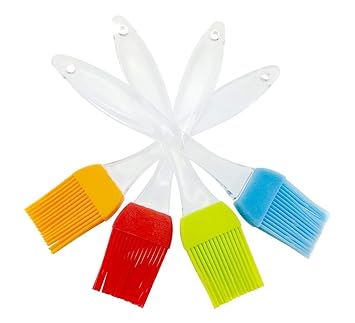 iNeibo Silikon Backpinsel 4er-Set hitzebeständig und Spülmaschinenfest. 4 Farben