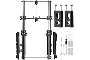CILOYU Mini Bike Front Forks Suspension Kit Compatible with Coleman CT100U Baja DB30 Monster Moto MMB80 MMB105 Motovox MBX10 MBX11 GMB100 TrailMaster Storm 200 Minibike Parts with 7/8 Handlebar Risers