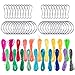 eBoot 20 Colors Plastic Lacing Cord Lanyard String Gimp Ropes for Bracelet DIY Craft Jewelry Making with 40 Pieces Snap Clip Hooks, 328 Feet