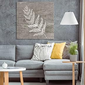 Square White Fern Wood Effect