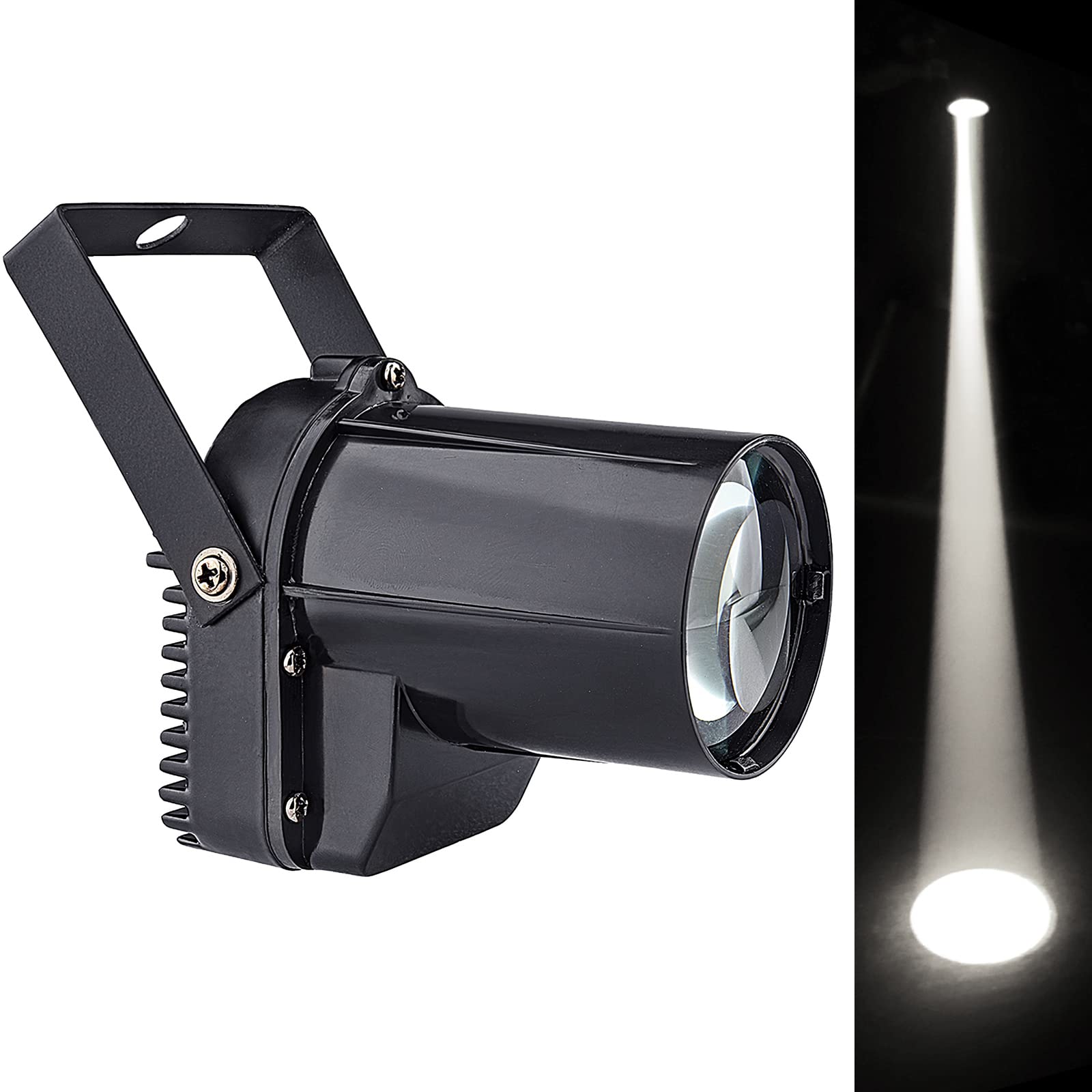 Jindaaudio 3W LED White Mirror Ball Spotlight Disco Ball Spotlight for Live House or Party