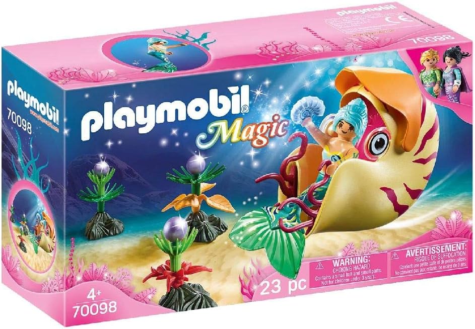 Playmobil 70098 Magic Meerjungfrau mit Schneckengondel, bunt: Amazon.de