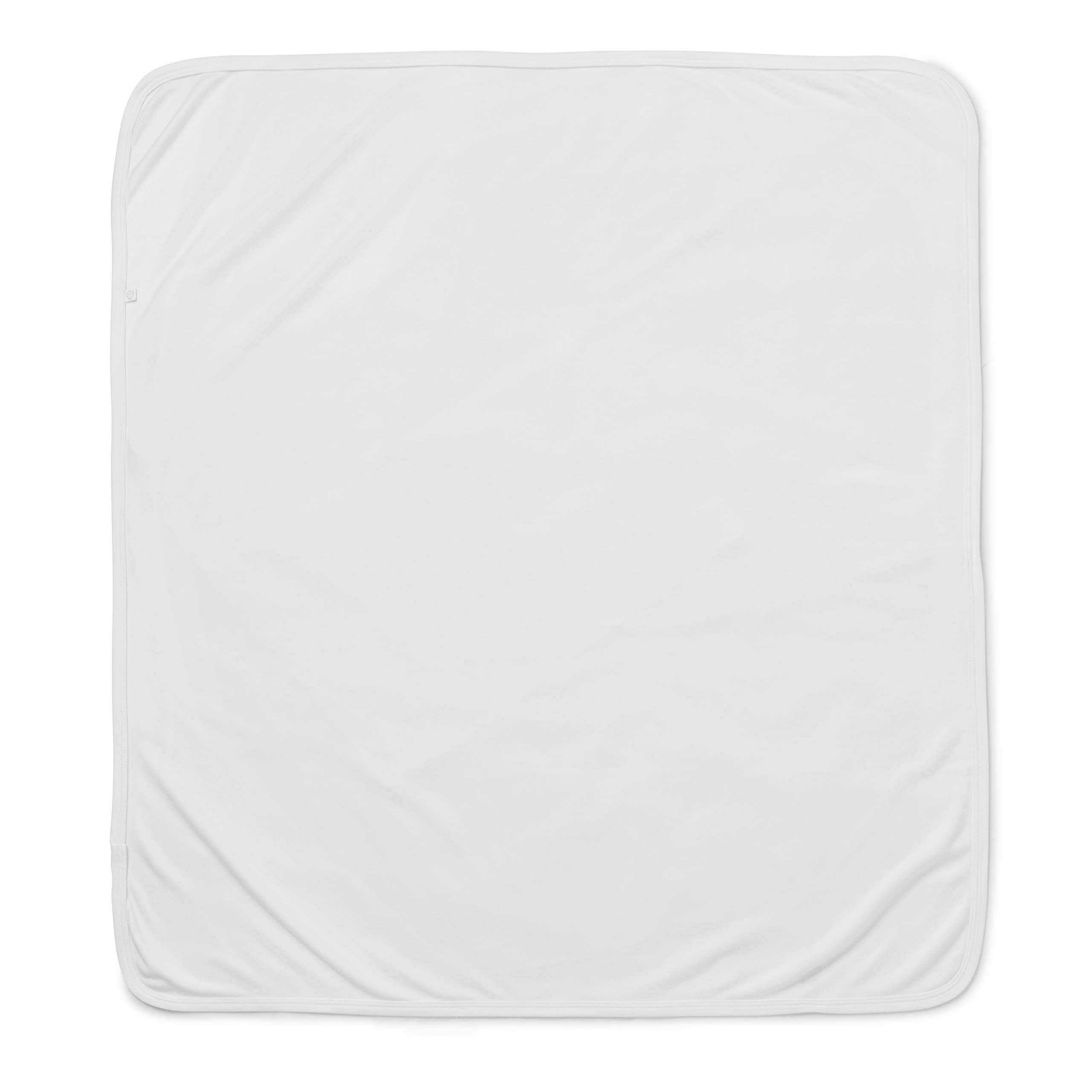 MORI Baby Swaddle Blanket, 30% organic cotton & 70% bamboo, suitable for babies up to 24months (One Size, White)