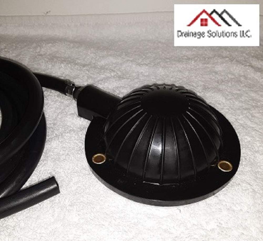 Air Foot Pedal with 8' long Neoprene Hose for Drain Cleaning Machines/Air Bulb & Hose Assembly. - - 