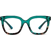 Peepers by PeeperSpecs Oprah's Favorite Things Women's Fanfare Square Blue Light Blocking Reading Glasses