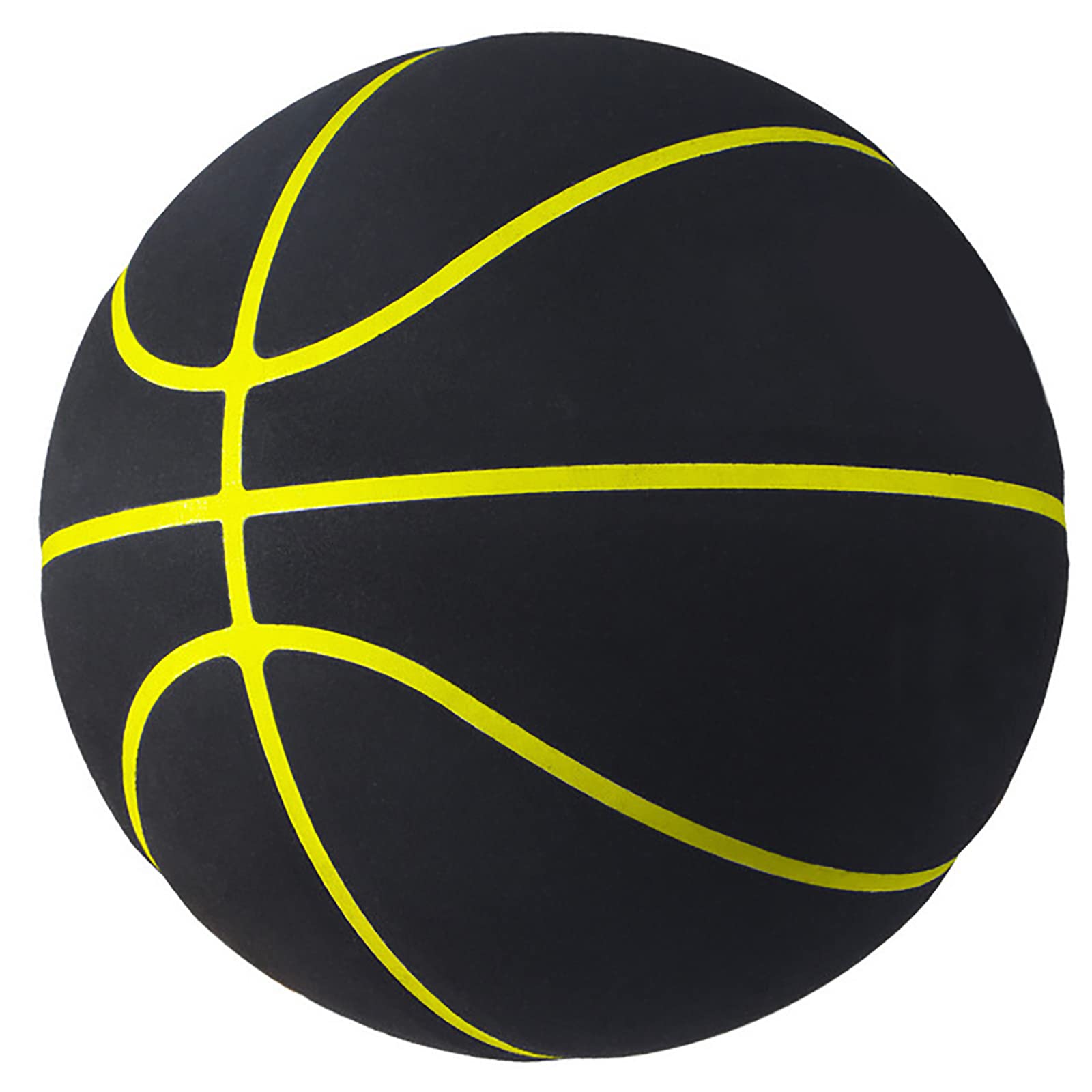 Standard 5/6/7 Basketball, Non-Slip And Wear-Resistant Microfiber Suede, No Logo Ball, Suitable for Indoor And Outdoor Training And Competition, Suitable As A Signature, Gift,yellow edge,No. 7