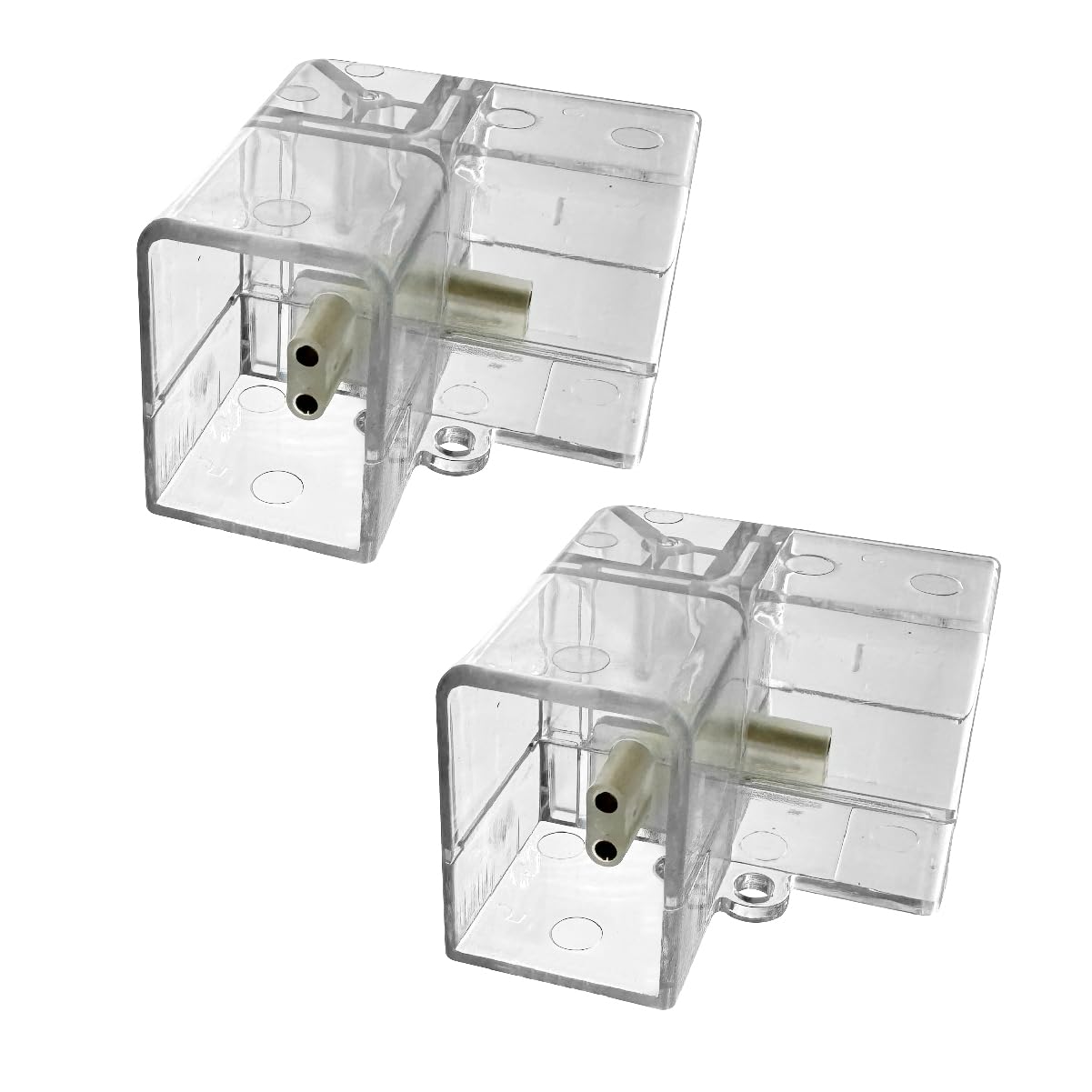 Photo 1 of cezelux 2 Pack Hexagon Garage Light Connectors 90° L-Connector 2 Pin 2 Way LED Garage Tube Copper Pin DIY Hexagon Light Accessories Replacement/Spare for Honeycomb Lighting Systems