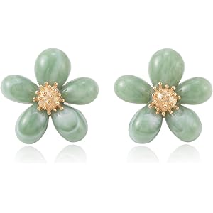 Acrylic Flower Stud Earrings for Women Resin Petal Floral Statement Earrings Boho Statement Jewelry Vacation Wedding Party Da