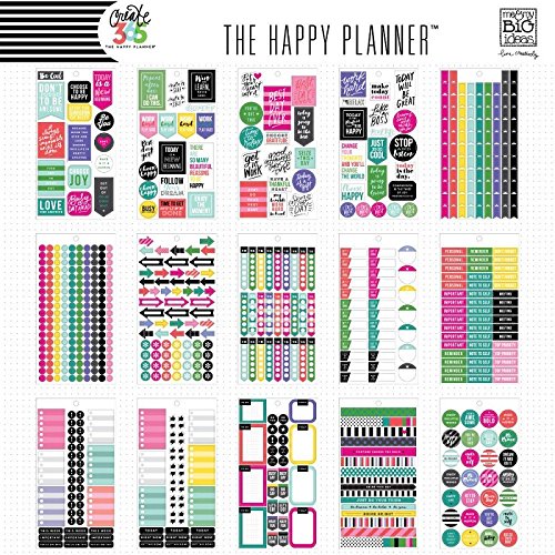 Download Big Color Way me & My Big Ideas PPSV-13-2048 The Happy Planner Sticker Value Pack Arts, Crafts ...