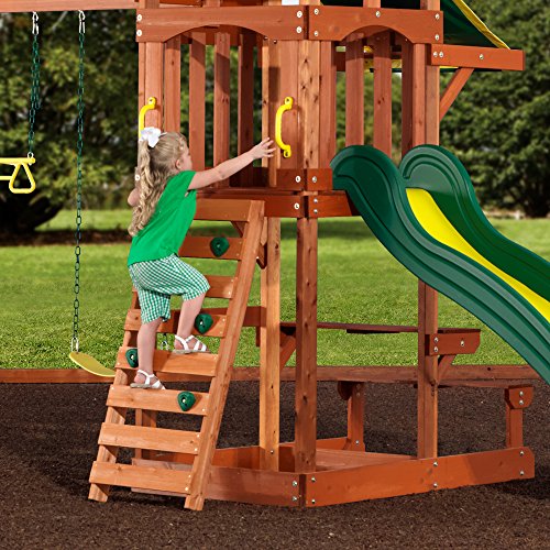 Backyard Discovery Tucson Cedar Wooden Swing Set Backyard Design Ideas