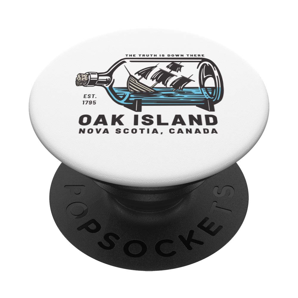 Oak Island Swamp Sinking Ship Templar Knights Treasure PopSockets PopGrip: Swappable Grip for Phones & Tablets