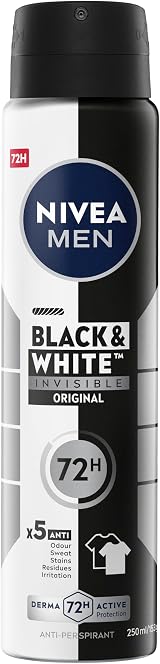 NIVEA MEN Invisible for Black & White Original Anti-Perspirant Deodorant Spray view 1