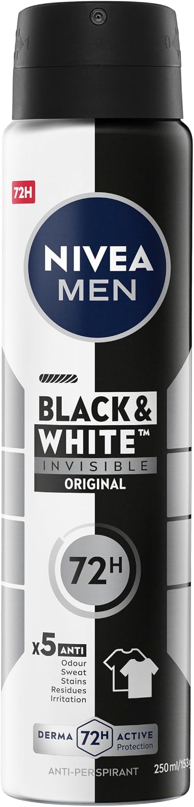 NIVEA MEN Invisible for Black & White Original Anti-Perspirant Deodorant Spray